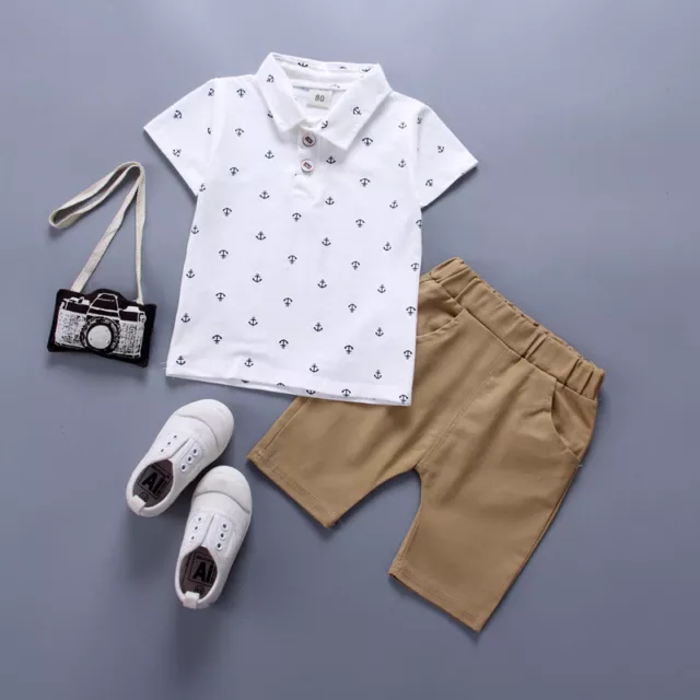 Nuova T-shirt estiva bambini bambini bambini bambini bambini bambini + pantaloncini 8