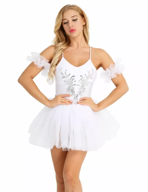 Women Swan Lake Costumes Ballet Dress Leotard Tutu Dancewear Tulle Ballerina