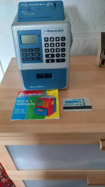 Meine Persönliche Bankbank Elektronische Sparkasse + Bankkarte - Seltenes Retro-Spielzeug