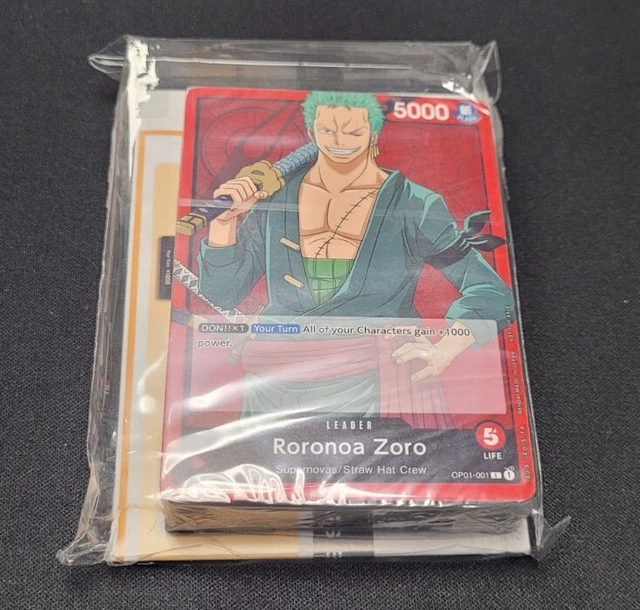1X ONE PIECE CARD GAME 2023 DEMO DECK VOLUME 1 RORONOA ZORO FACTORY
