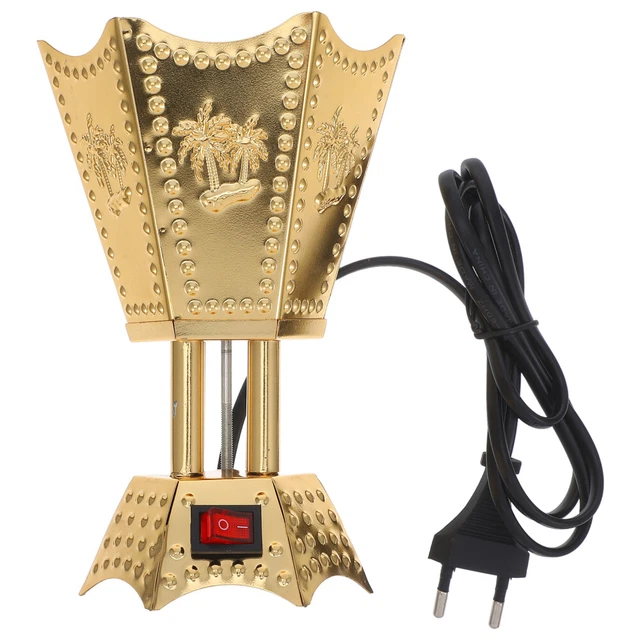 NKLaus incensiere con setaccio ottone dorato bruciatore d'incenso regolabile 2196