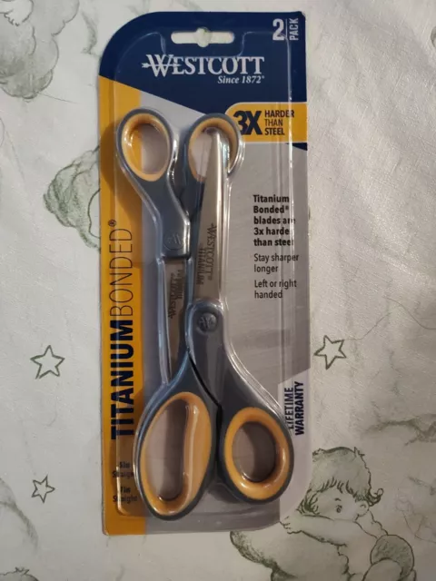 Westcott Titanium Bonded Scissors Set, 5" and 7", Pack of 2 (ACM13824)