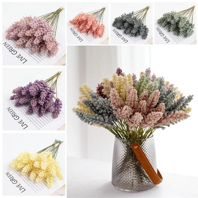 6 pcs/bundle Reusable Simulation Foam Wheat Lifelike Fake Flower  Party