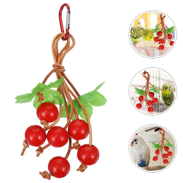 2 Pcs Vogelkäfig Anhänger Metall Kauspielzeug Für Nymphensittiche Hängendes