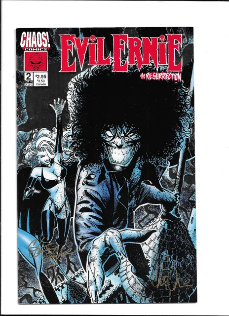 Evil Ernie the Resurrection #2 Signed Brian Pulido & STEPHEN HUGHES Chaos W/COA