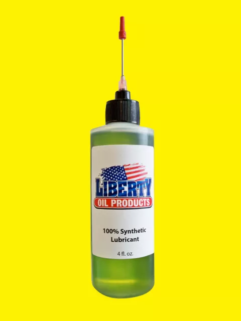 100% Synthetic Oil for lubricating all Ansonia clocks-Large 4oz Bottle