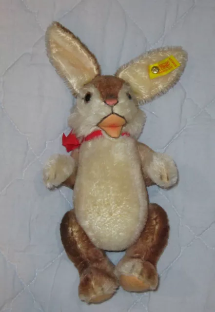 Vintage Steiff Niki Rabbit Bunny 0134/28 Replica ear tag mohair