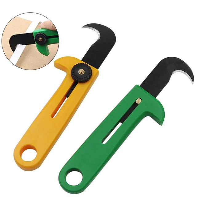 Couteau à Parer Le Cuir - Lame Courbe Acier - Outil Travail Du Cuir Pour Maroquinerie DIY
