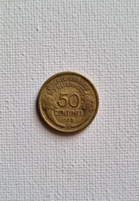 50 centimes Morlon Bronze aluminium 1939 B (N230)