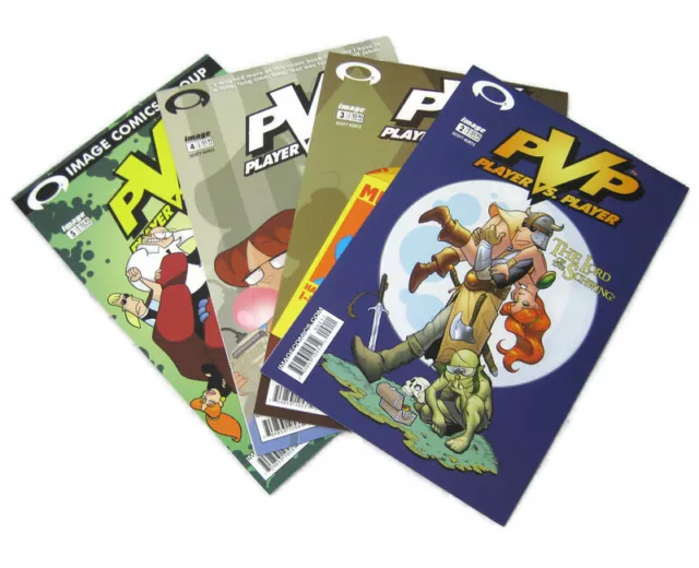 PVP Player VS Player Lot of 4 Image Comic Books #2-5 (2003) Scott Kurtz