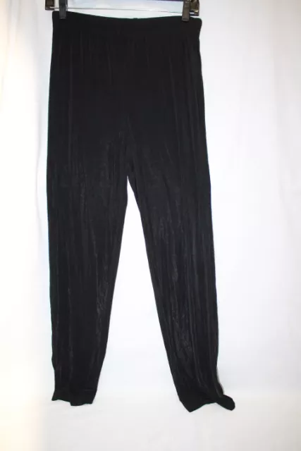 LAURA ASHLEY "Trip Ready Knits" Basic Black Skinny Pants Womens Size PS (45)