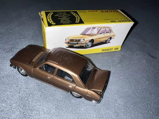 Peugeot 504 Dinky Toys MECCANO-SPAIN 1/43° + boîte d'origine (1977)