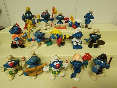 smurfs figures 1970s