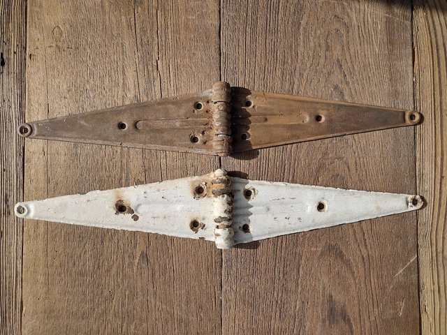 Antique Stanley Har'Den 20" Strap Style Hinges 1890's