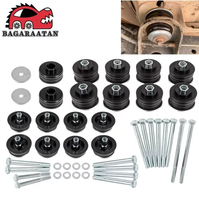 Black Body Cab Mount Bushing Kit Fit for Ford F250 F350 Super Duty 2/4WD 08-16