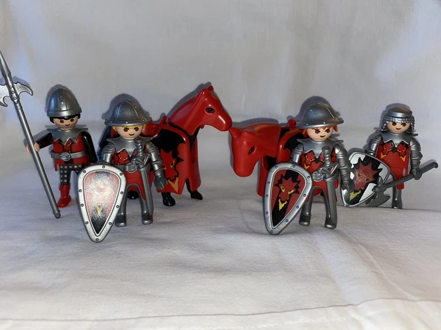 PLAYMOBIL CHEVALIER 3269 Haut Tour +Trappe Rouge Château Forteresse