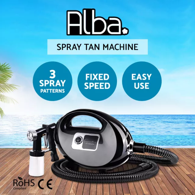 Alba. Spray Tan Machine Kit HVLP Spray Gun Sunless fine mist Tanning Warm Air