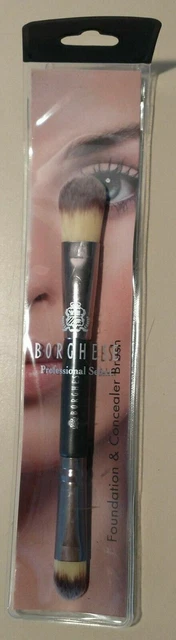 New Borghese Double Ended Foundation and Concealer Brush Black Handle