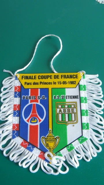 Fanion Finale Coupe De France 1959/1960 - AS Monaco Vs ASSE Saint-Étienne, Vintage