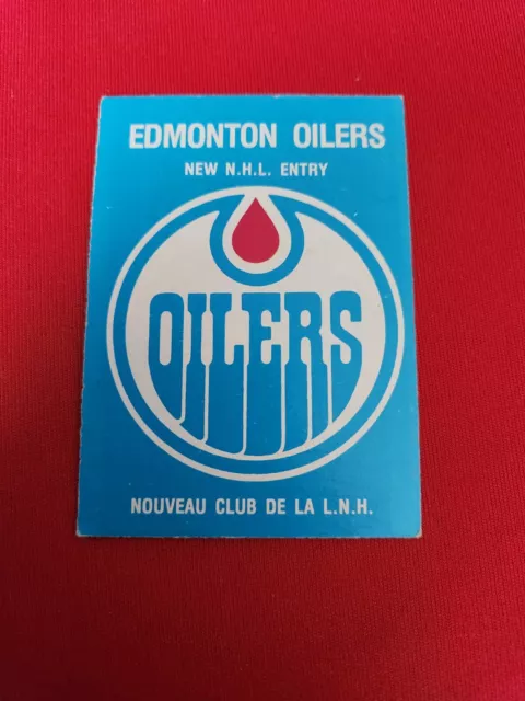1979-80 O-Pee-Chee (OPC) #82 - Edmonton Oilers New Entry - Team Checklist Marked