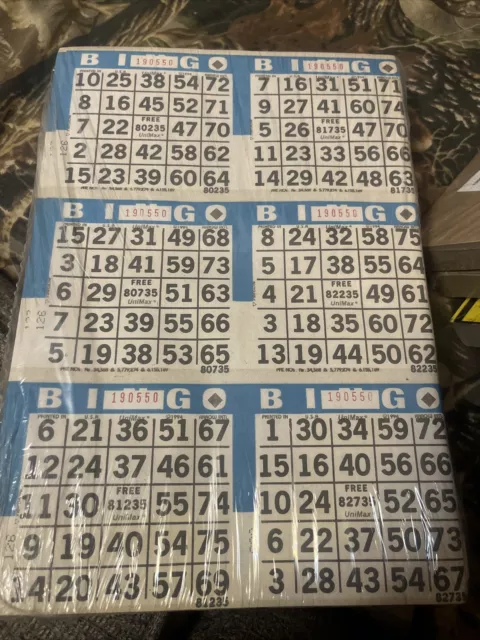 Paper bingo cards