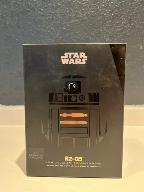 HALLMARK NYCC SDCC 2017 POPMINDED Star Wars R2-Q5 DESK PERPETUAL CALENDAR NEW