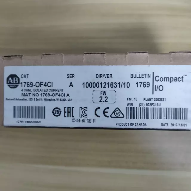 2022 Allen-Bradley 1769-OF4CI 4 Pt A/O Current Output Module