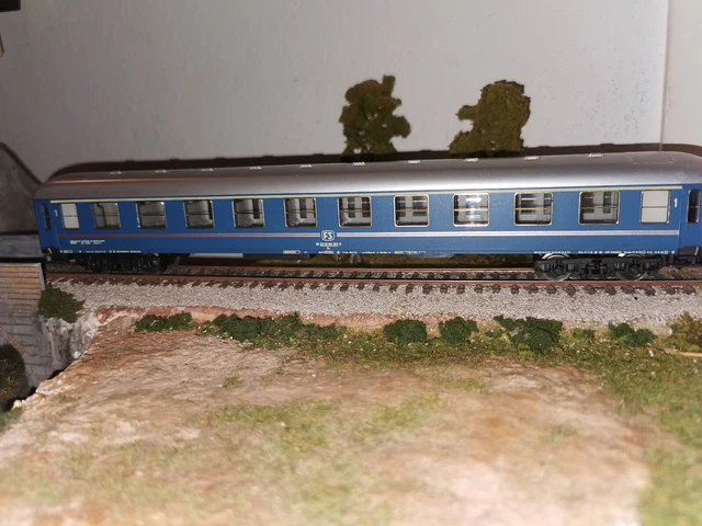 RIVAROSSI COMO 2589 Carrozza I Classe Serie AZX livrea sperimentale FS ...