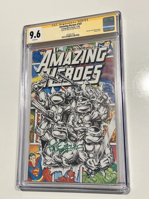 Amazing Heroes 107 CGC 9.6 Signed Kevin Easterman 1986 Rare Book 🔥🔥