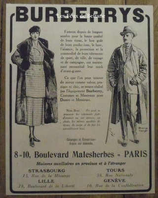 advert Publicité BARCLAY chapeaux feutres sport costume  1921 