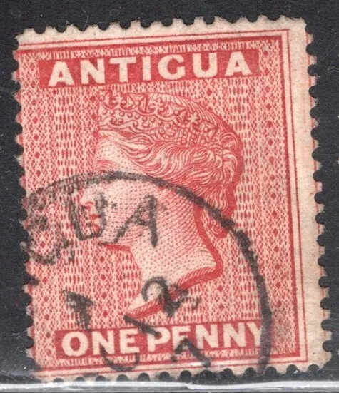 Antigua Stamp Scott #18, 1p, Carmine, Used, SCV$4.50 (A)