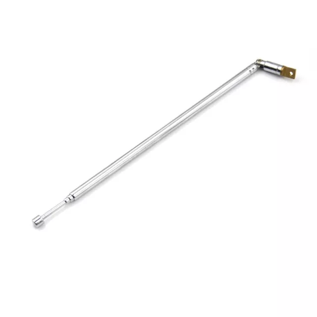 Metal Full-channel AM FM Radio Telescopic Antenna 63cm Length 4 Sections R Hb