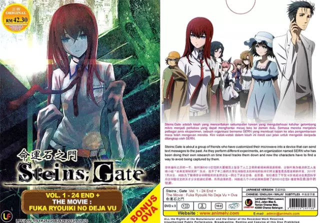 ANIME DVD Steins;Gate Season 1+2 (1-47End+Movie+OVA) ENGLISH DUBBED  Complete Box