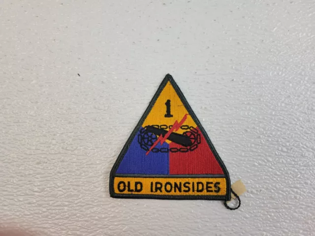 OLD Iron Sides 1 patch W/Canon and Lighting Bolt US Army Original