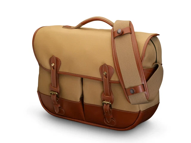 Lona caqui Billingham Eventer Mk II/cuero bronceado