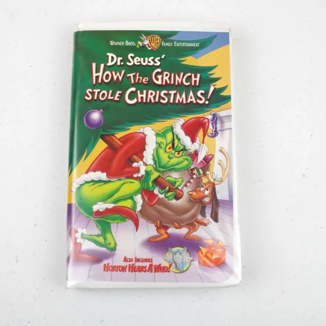 Vintage Clamshell VHS Video Tape HOW THE GRINCH STOLE CHRISTMAS Animated Movie