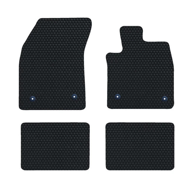 Ford Focus MK4 Fußmatten Set 2018 Passgenau Autoteppiche Velour Fußmatten Satz Für Ford Focus MK3 (2010-2018) - Premium Qualität Ford Fußmatten Original