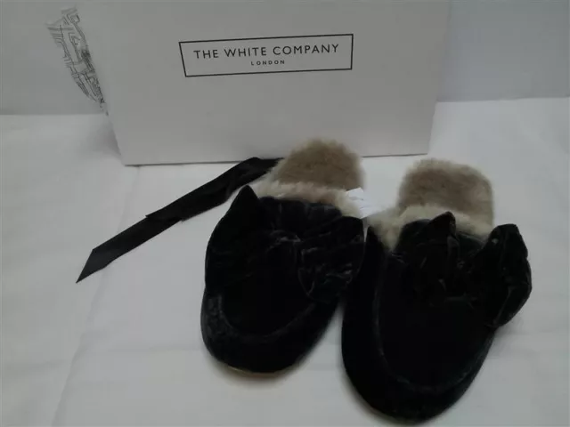 HOTTER LADIES AFFECTION Open Back Navy Felt Slipper Size 6 Pre
