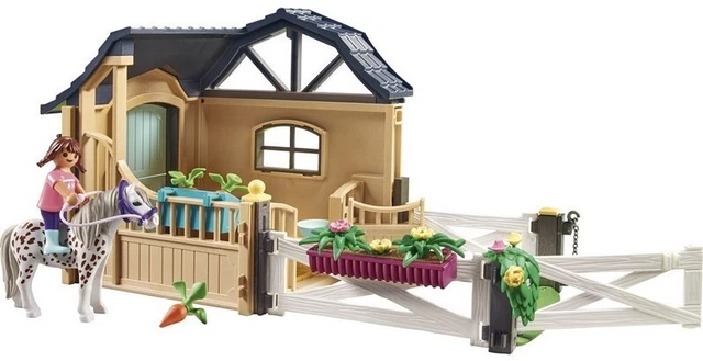Playmobil 71240 Extension Box avec Cheval - Country - avec Un Personnage, Un Cheval, Son Box et des Accessoires - Le Club d'équitation - Animaux & Nature - Dès 4 Ans Playmobil 71240 Extension Box avec Cheval - Country - avec Un Personnage, Un Cheval, Son Box et des Accessoires - Le Club d'équitation - Animaux & Nature - Dès 4 Ans