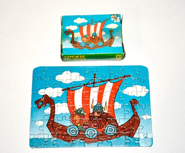 Lot Rare De 3 Patères Vintage Vic Le Viking (Wickie), Très Bon état