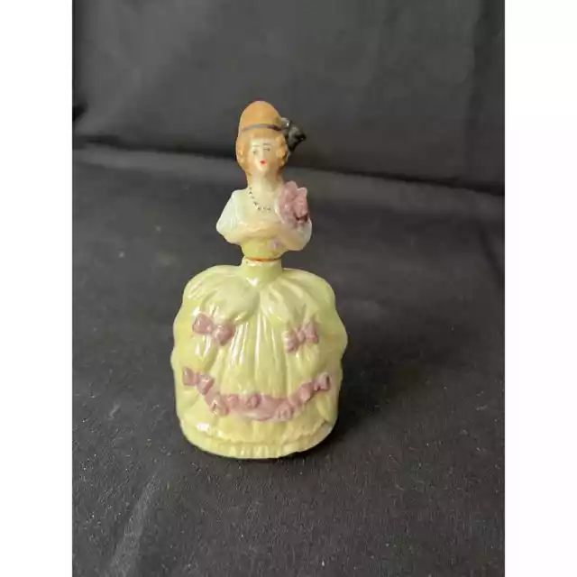 Antique 1800's Figural German Luster-Ware Perfume Bottle with Glass Dauber