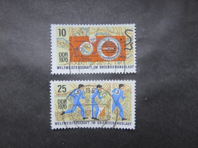 1970 DDR Mi-Nr. DD 1605 - 1606  Sport Orientierungslauf WM gestempelt kpl.