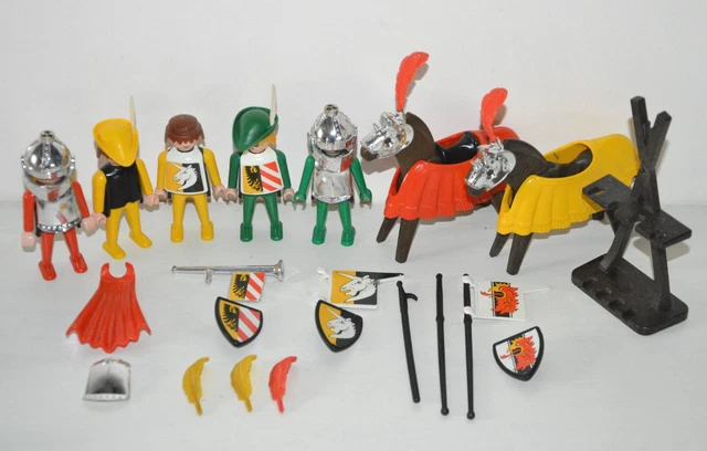 Lot Playmobil Chevaliers - Moyen Âge - Set Complet D'occasion