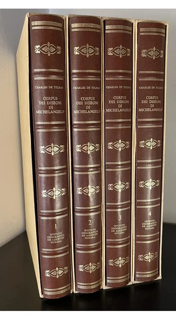 CORPUS DEI DISEGNI DI MICHELANGELO -ISTITUTO GEOGRAFICO DE AGOSTINI  4 Volumi