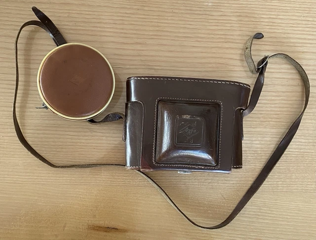 Vieux Reflex Agfa Isola Avec Sa Sacoche Cuir - Appareil Photo Vintage Qui Fonctionne