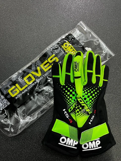 Kk02744E231006 Ks-4 Kart Gloves Verde Fluo/Nero Tg. 6