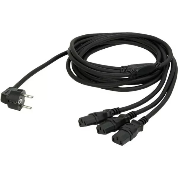 DAP Schuko Splitter auf 3 x Kaltgeräte 3 m | Neu