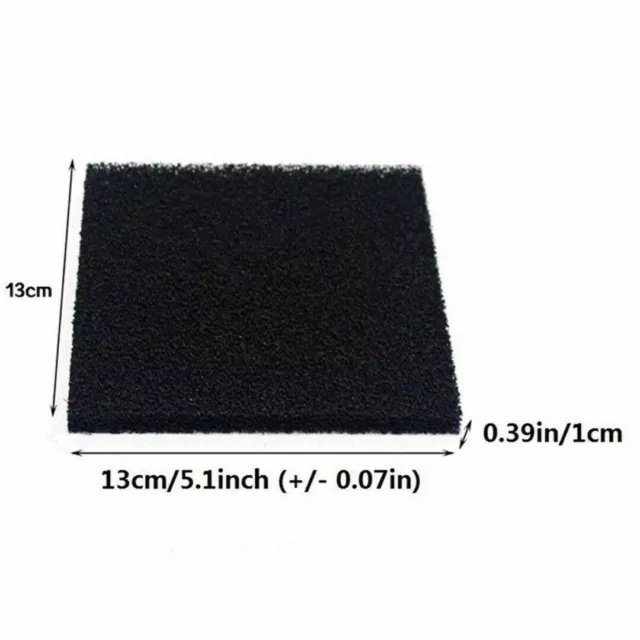 5 Pcs Universal Activated Carbon Foam Sponge Air Filter Impregnated Sheet Pad