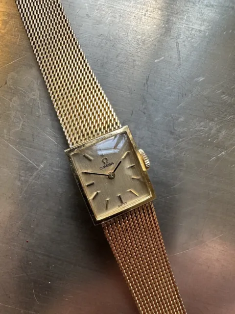 Vintage Women’s Omega Watch Manual Wind 14K Gold Filled w/ JB Champion Bracelet