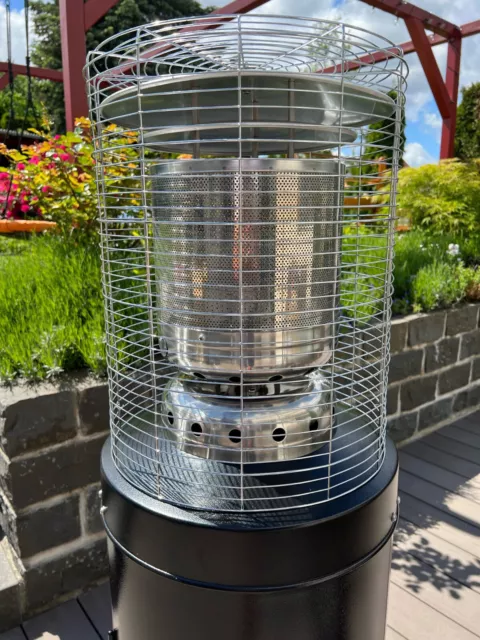 Heizpilz Heizstrahler Standheizer Terrassenheizer H1209B  schwarz lackiert GAS 6